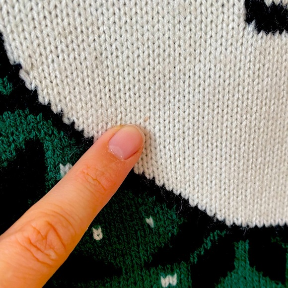 ‘Morrissey’ Green Knitted Sweater - Picture 3 of 3